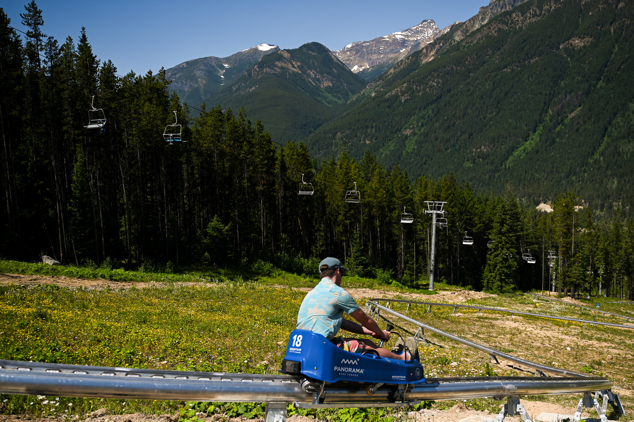 Wild Rider mountain coaster at Panorama Mountain Resort